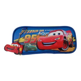 KH Lapicera Estuche Organizador Lápices Carros Rayo + Llavero