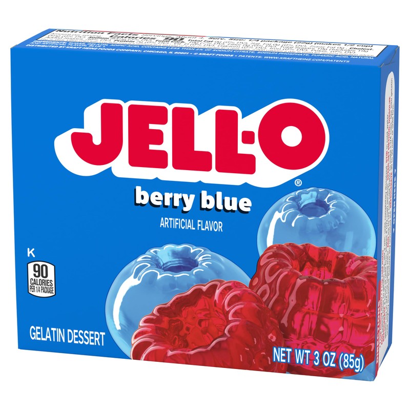 Jell-O Berry Blue Gelatin - 4 Pack