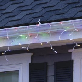 Enchanted Forest 300 LED Vintage Multicolor Christmas Icicle Light Set Outdoor Yard Holiday Decor