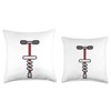 Pogo Stick Jumping Toy Throw Pillow