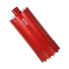 SALI Wet Diamond Core Drill Bits 6-1/2" (167mm) Diameter, 15" (380mm) Drilling Depth, Turbo Laser-Welded Segments(Wavy Teeth) With 1-1/4"-7 Thread Core Bit for Rebar Concrete Brick Block Masonry Stone