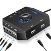 T10 External Sound Card, PHOINIKAS USB Audio Adapter for PC