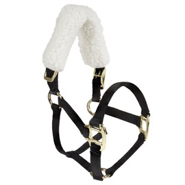 Intrepid International Basic Fleece Halter Crown Cover White