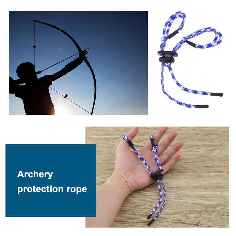 ECSiNG 2PCS Archery Finger Sling Adjustable Recurve Bow Fingersling Archery