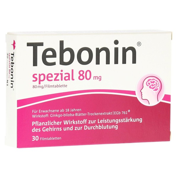 TEBONIN Special 80 mg Film-Coated Tablets Pack of 30