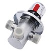 Brass Three-Way Thermostatic Valve Hot Cold Water Temperature Regulator Mixing
