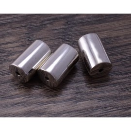 Sterling Silver Cylinder Bead 16mm x 10mm (sold individually) - DB5J