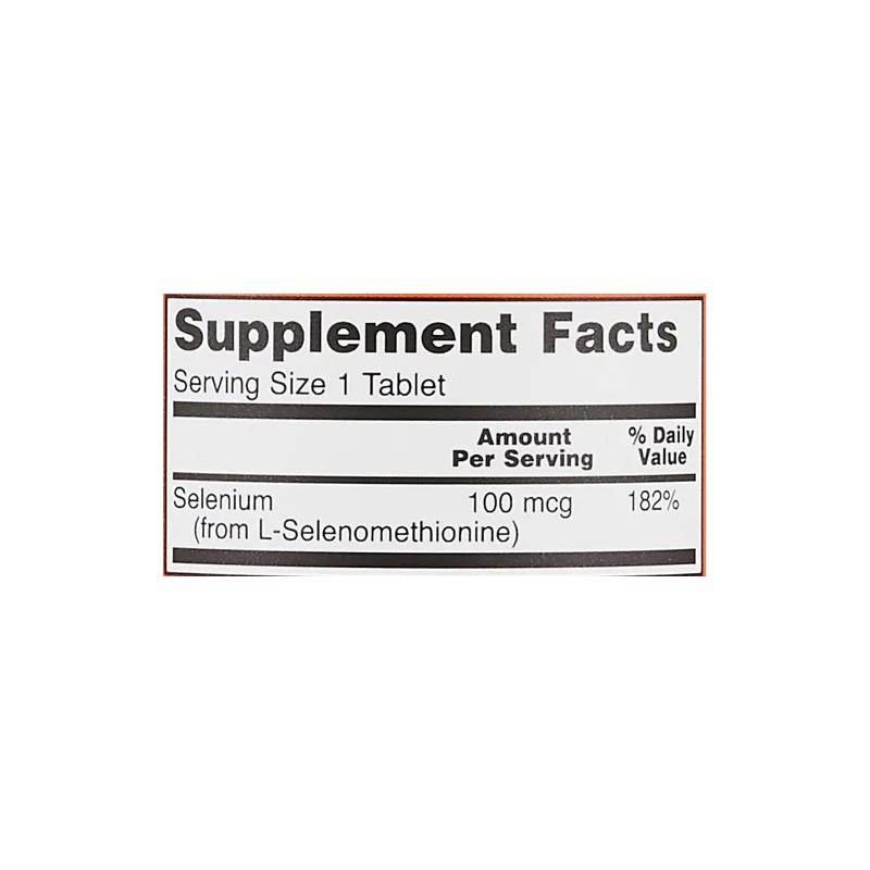 Selenio 100 Mcg Mineral Esencial Now 100 Tabletas Sabor Neutro