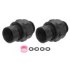 sourcing map 2 Pcs Shower Head Swivel Adapter Solid Brass