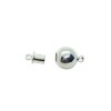 Silver Overlay Single Hole Magnetic Clasps CSF-515-10MM