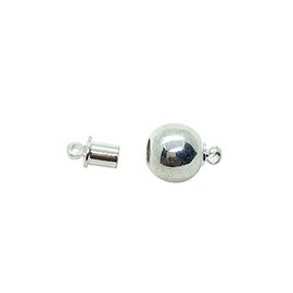 Silver Overlay Single Hole Magnetic Clasps CSF-515-10MM