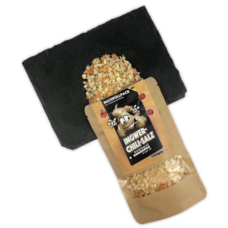 Schlump-Chili ICHISAGinger Chili Salt Tasting Pack with Sea Salt, Habanero