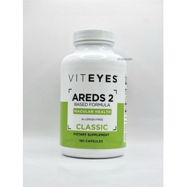 Viteyes AREDS 2 Based Formula CLASSIC Eye Vitamins Macular Health (180 Capsules)