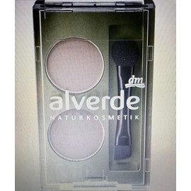 alverde Natural Cosmetics Eyebrow Powder Duo 02 Medium, 1.6 g