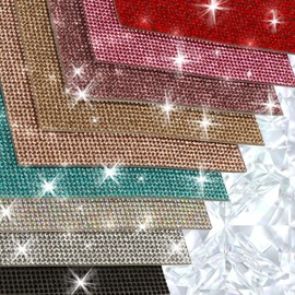 Bling Crystal Rhinestones Sticker Sheets,DIY Car/Nail/Home/Phone/Accessories Decoration Sticker,Self-Adhesive Glitter Rhinestones Crystal Gem Stickers for Gift Glass Party Decor (24000 Aquamarine）