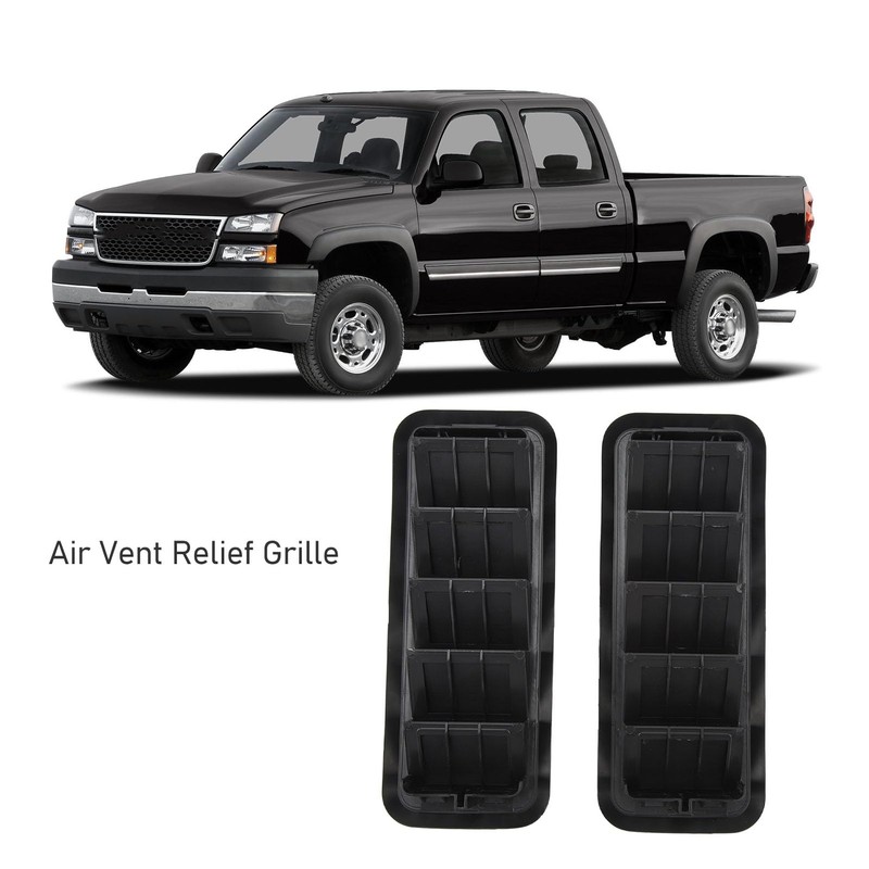 Air Vent Relief Grille,2pcs Back Panel Air Vent Relief Grille