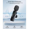 KUKIHO 2 Pack Wireless Lavalier Microphone,Mic Noise Reduction for Video