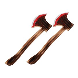 Totority Bloody Toy Axe Sturdy Wood Festival Party Prop Axe Festival Accessory for Cosplay