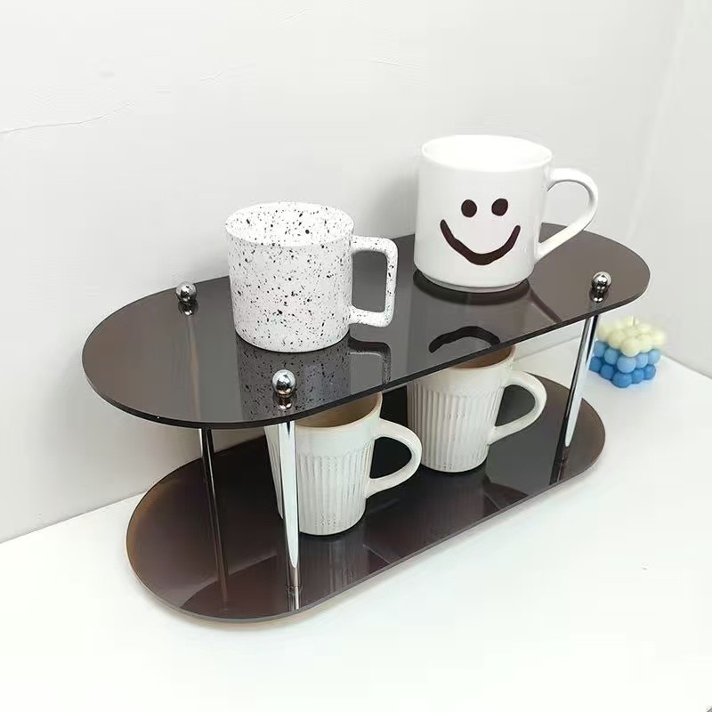 Acrylic Desktop Organizer – 3 Layer Display Shelf, Perfume Jewelry