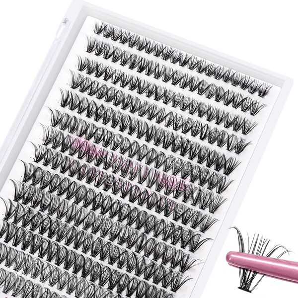 280 Pcs Individual Lashes 30D-D-0.07-14 Cluster Lashes 10D 20D C