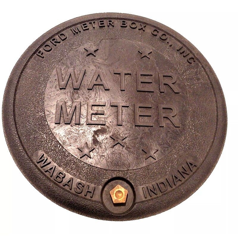 Ford Type-X Polymer Water Meter Box Cover, 12-1/2" lid for