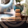ENA Living Wooden Pot Brush | Sustainable FSC-Certified Beechwood and