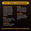 Carbide Chainsaw Chain 18 Inch, 3/8" LP Pitch, .050" Gauge,