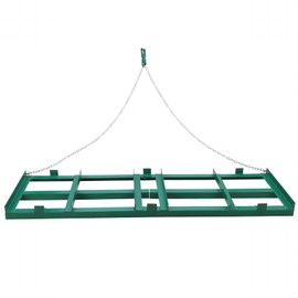 48" Lawn Leveling Rake, Driveway Drag Harrow with Chain Link System, Yard Leveling Rake for Leveling Driveway, Dirt, Sand, Lawn