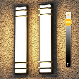 2pcs Front Door Led Exterior Wall Lights SCR Dimmable Residential Commercial Entrance IP65 24 Inch Outdoor Wall Light MountColor: Navy Blue, Emitting Color: Cold White, Lamp Power(W): 36