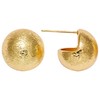 Matte Dome Stud Earrings for Women, Half Ball Button Earrings
