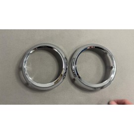 Replacement Parts For 2pcs Fog Light Lamp Bezel Chrome Trim Rings Cover For 2011-2017 Toyota Sienna SE Mod-GS95-12552
