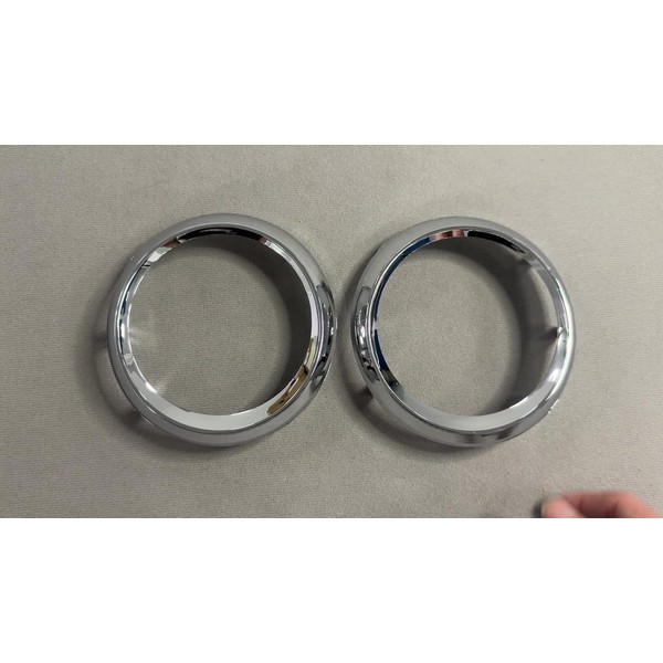 Replacement Parts For 2pcs Fog Light Lamp Bezel Chrome Trim