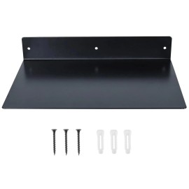 RealPlus Metal Floating Shelf Wall Mounted (12 inch x 8 inch) Heavy Duty