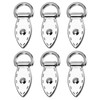 sourcing map Pack of 6 Bag Side Clip Buckle Metal