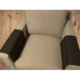 Armrest cover for furniture slipcovers furniture protectors Home Decor sofas loveseats theater chairs office chairs recliners RV's Housewarming gifts By: Bittlemen. Co. (Chocolate Brown)