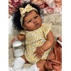 KsiTig 24inch Lifelike Reborn Baby Dolls Black Girls Silicone Babies