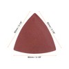 HARFINGTON 60pcs Triangular Hook & Loop Sandpapers 240/320/400 Grits 3-1/8"