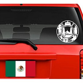 Jeyfel Decals: Vinyl Decal Sticker. Car Decal, Window Decal, Wall Decal... Logo Jalisco, México Mariachi Tequila (15" W x 15" H)