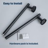 Sayayo 24 Inch Towel Bar Black Hand Towel Holder for