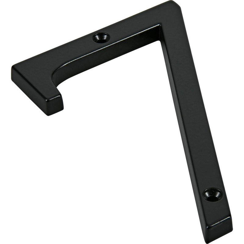 Distinctions 843147 Black Flush-Mount 4-Inch House Number 7