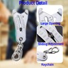 golckuod 2025 Bolt Size Finder Keychain, Portable Precision Thread Size