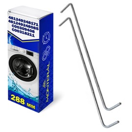 Spring Hinge Cover 288 mm Top Load Washer with Original Code C00309408 C00318211 481249248171 481249248085 for Indesit for Whirlpool for Bompani - 10 Year Warranty - MONTERAL