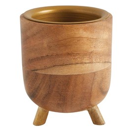 47th & Main Modern Votive Candle Holder Acacia Wood Candleholder, Small, Natural