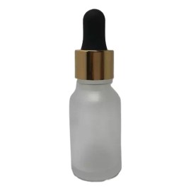 Meliars Frasco Gotero 15 Ml Matizado Bulbo Dorado Negro (100 Pzs)