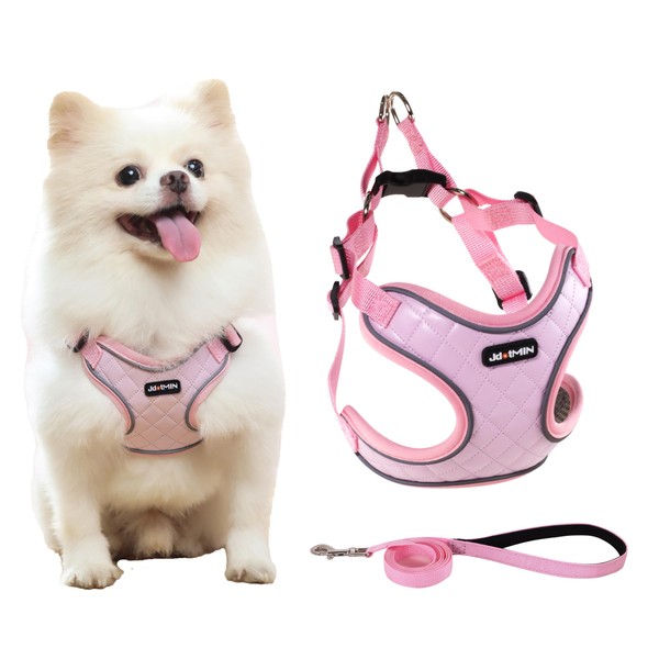 JdotMIN Harness for Dogs and Cats, No-Pull Dog Harness Small
