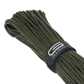 Golberg - Cuerda de poliéster de alta calidad, hecha en Estados Unidos, cuerda elástica mínima, (25 pies x 3 mm, verde oliva)