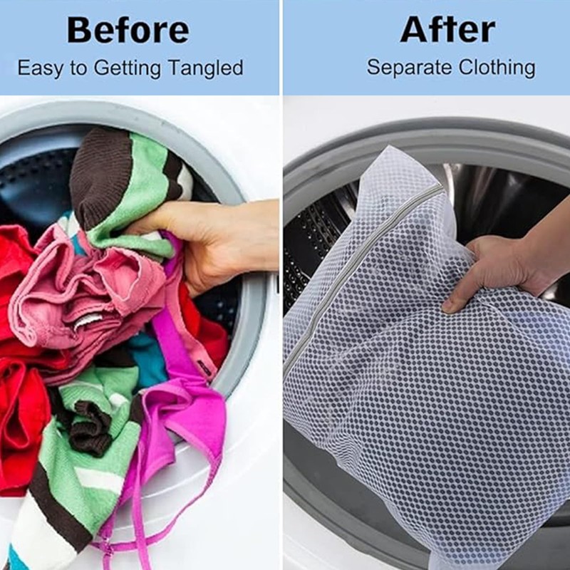 Mesh Laundry Bag, 2 PCS Large Washing Machine Bag with