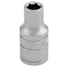 Draper 16508 1/4" Square Drive Micro Satin Chrome Metric Socket,
