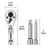 DURATECH Stubby Ratchet Set, 3/8" & 1/4” Dual Head Ratchet