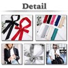 White Fang NC024 Women's Ribbon Tie, Ribbon Tie, Uniform, Bowtie,
